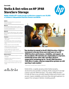 Stella & Dot HP 3PAR Case Study